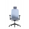 Up Up Athene ergonomische bureaustoel zwart, grijs + blauwe stof