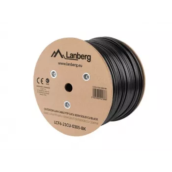 Lanberg LCF6-21CU-0305-BK netwerkkabel Zwart 305 m Cat6 F/UTP (FTP) buiten