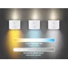 Beper P201UTP305 oplaadbare in hoogte verstelbare LED-lamp, staand en aan de wand te monteren, 2,3 W, dimbaar, wit