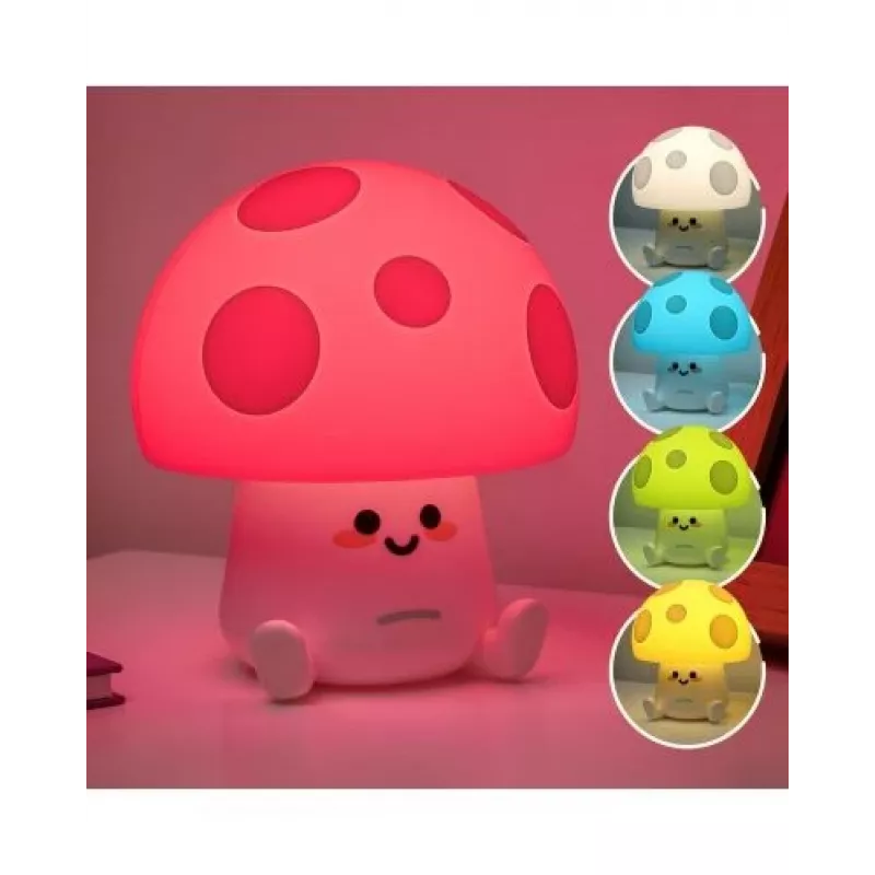 Tafellamp Paladone Fun Guy Mushroom Light – nieuwvormige paddenstoelvormige LED-nachtlamp