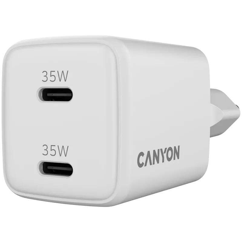 Canyon CU35CC GaN 35 W 2xPD wandlader, wit