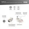 Digitus Cat.6A afgeschermde Keystone-module met intelligente kabelmanager, 12 stuks, zilver