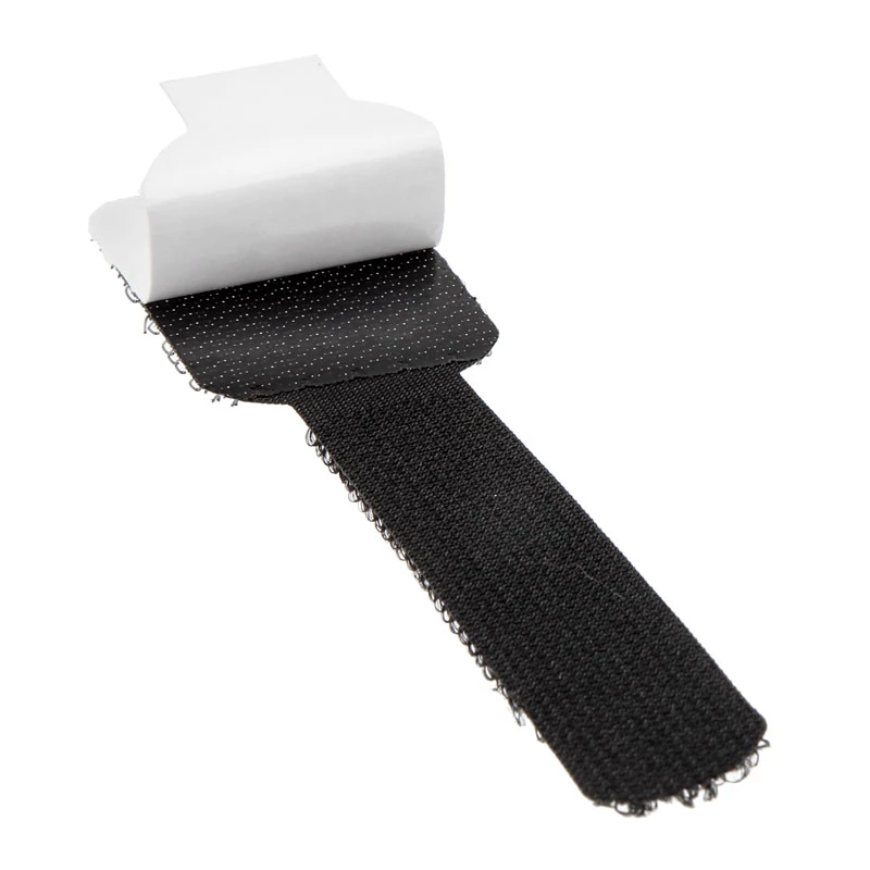 LABEL THE CABLE PRO wand-klittenbandkabelhouder, set met 50 stuks - zwart