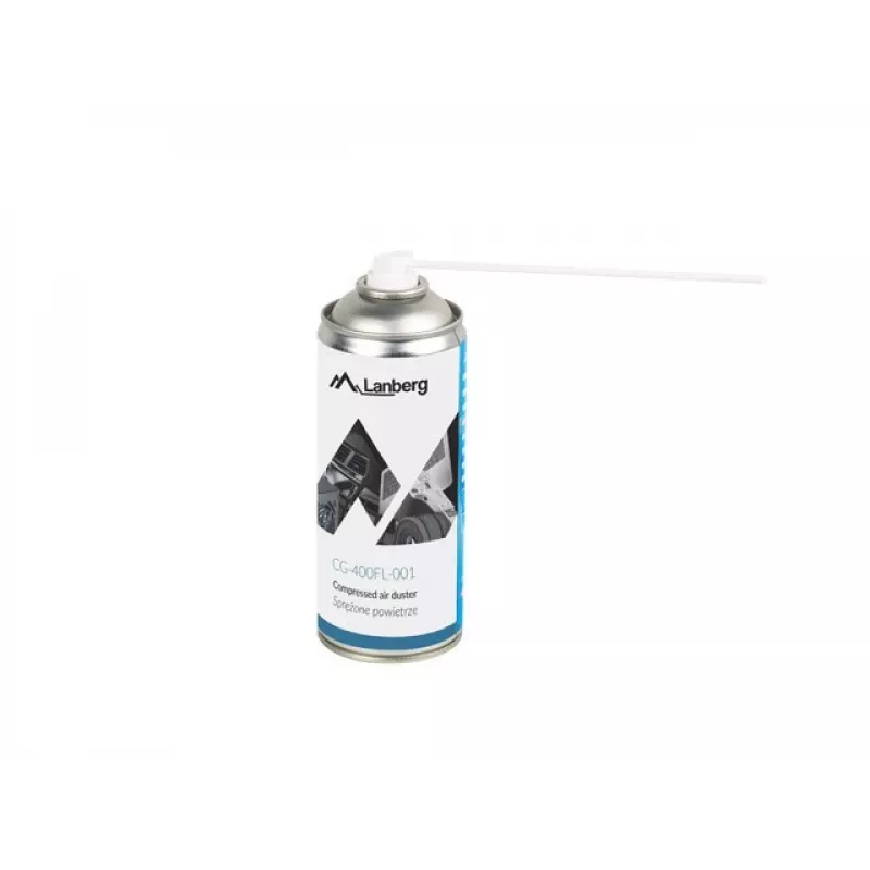 Lanberg CG-400FL-001 perslucht voor reiniging, 400 ml