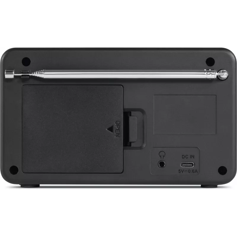 TechniSat VIOLA 200 DAB+ digitale radiowekker, wit/zwart