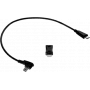 USB-datakabel No name microUSB naar microUSB en Lightning, zwart, model 0-07-0258-0.08_LF