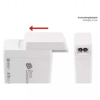 Netkabeladapter voor Good Connections opladers (PCA-WxxxW), wit (PCA-W008W)