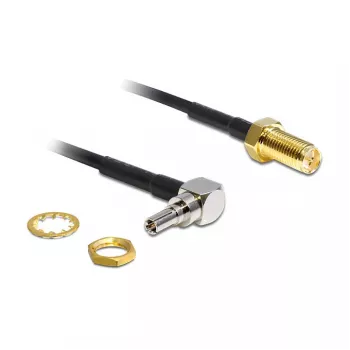 Signaalkabel DeLOCK 88465 0,20 m goud zilver zwart