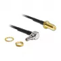 Signaalkabel DeLOCK 88465 0,20 m goud zilver zwart