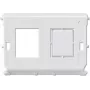 JUNG 54-2WE wandplaat voor modulaire bussen, wit, schroefloos ontwerp