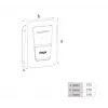 Wandgemonteerd EV-laadstation Hager witty one 11 kW 3-fasig met Type-2-stekker, RFID, Bluetooth, 4,5 m kabel, IP55, IK10