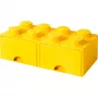 LEGO opbergla steen 8 — geel (model 40061732) opbergla voor stenen en kleine onderdelen