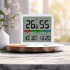 Manta MTO001W thermometer hygrometer met klok, wit