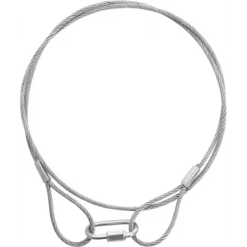 Staalkabel EUROLITE 900 x 3 mm, zilver — flexibele RVS-kabel