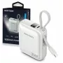Vention FHEN0 powerbank, 10000 mAh, 35 W, ingebouwde USB-C-kabel, beige