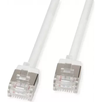 ROLINE U/FTP-patchkabel Cat.6A ultrakorte RJ45 wit 2 m - netwerk - FTP (21.15.4572)