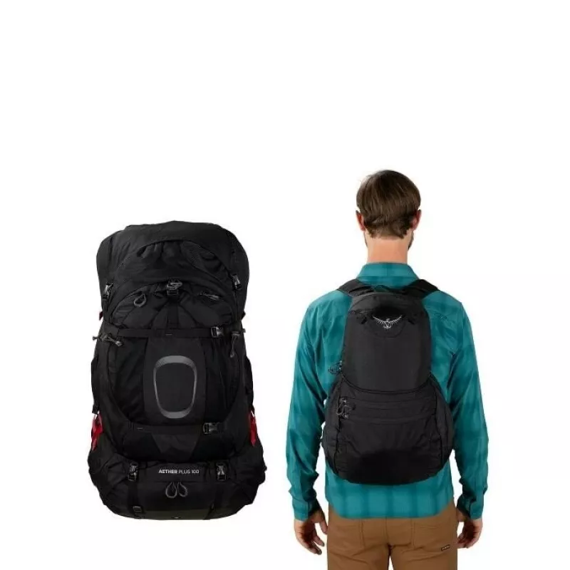 Osprey Aether Plus 85 trekkingrugzak L/XL zwart