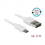USB-kabel DeLOCK 84808 USB 2.0 2 m USB A Micro-USB B wit