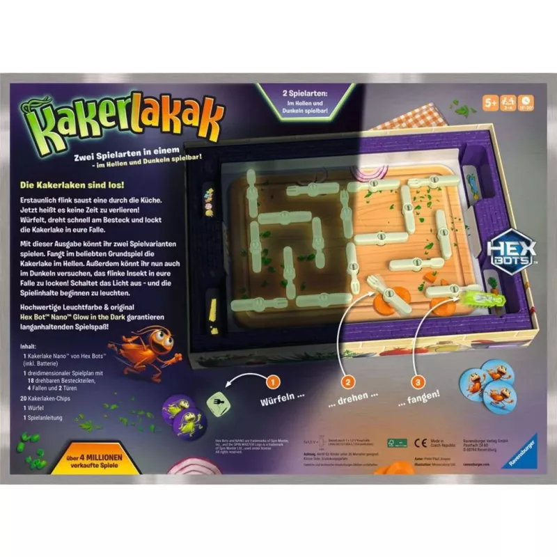 Kakerlakak Glow in the Dark, bordspel
