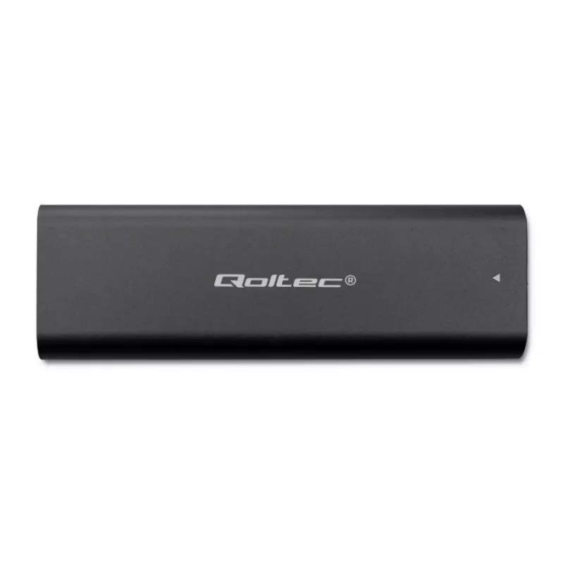 Qoltec 50312 M.2 NVMe SSD-behuizing, USB Type-C, zwart