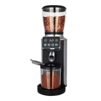 Koffiemolen met conische maalwerk GASTROBACK Design Pro Touch 30 — conische maalwerk, 300 g bonenreservoir, 150 W, zwart/transparant