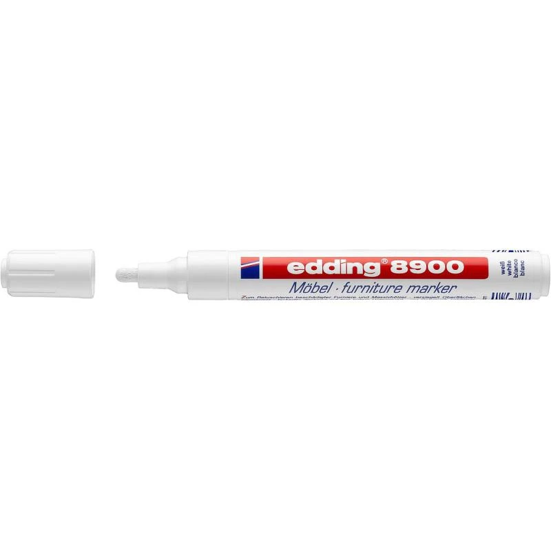 Permanentmarker Edding 8750 ronde punt wit