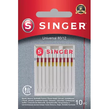 Singer | universele naald voor geweven stoffen 80/12 10-pack