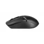 Draadloze optische muis A4Tech FM12S zwart — 1200 dpi, RF-nano-ontvanger, 3 knoppen, AA-batterij
