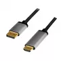 LogiLink CDA0107 videokabel-adapter 2 m DisplayPort HDMI zwart grijs