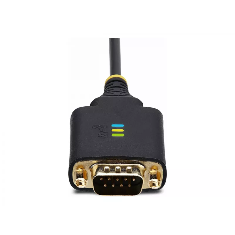 StarTech.com 2ft (60cm) 2-poorts USB naar serieel adapterkabel, verwisselbare DB9 schroeven/moeren, COM-behoud, USB-A naar DB9 RS232, FTDI, Level-4 ESD-bescherming, Windows/macOS/ChromeOS/Linux – robuuste TPE-constructie