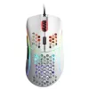 Glorious Model D gamingmuis - wit, glanzend + grip tape - zwart