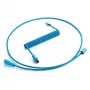 CableMod Classic spiraalvormige toetsenbordkabel CM-CKCA-CK-KK150KK-R, USB-C naar USB-A, 150 cm, zwart (Midnight Black)