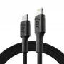 Green Cell PowerStream KABGC07 USB-C-naar-Lightning-kabel, 1 m, PD, Apple MFi, zwart