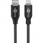 Laad- en synchronisatiekabel Goobay Lightning naar USB-C 0,5 m