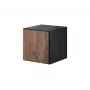 Cama gesloten opbergkast ROCO RO5 37/37/39 antraciet/wotan-eiken