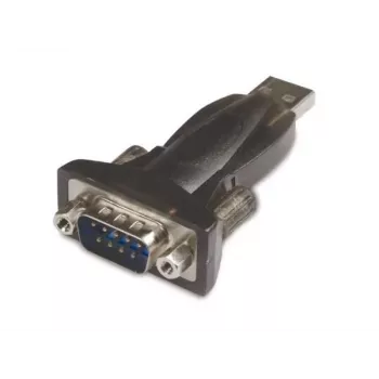 Microconnect USBADB9FC kabeladapter RS232 USB A zwart