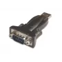 Microconnect USBADB9FC kabeladapter RS232 USB A zwart