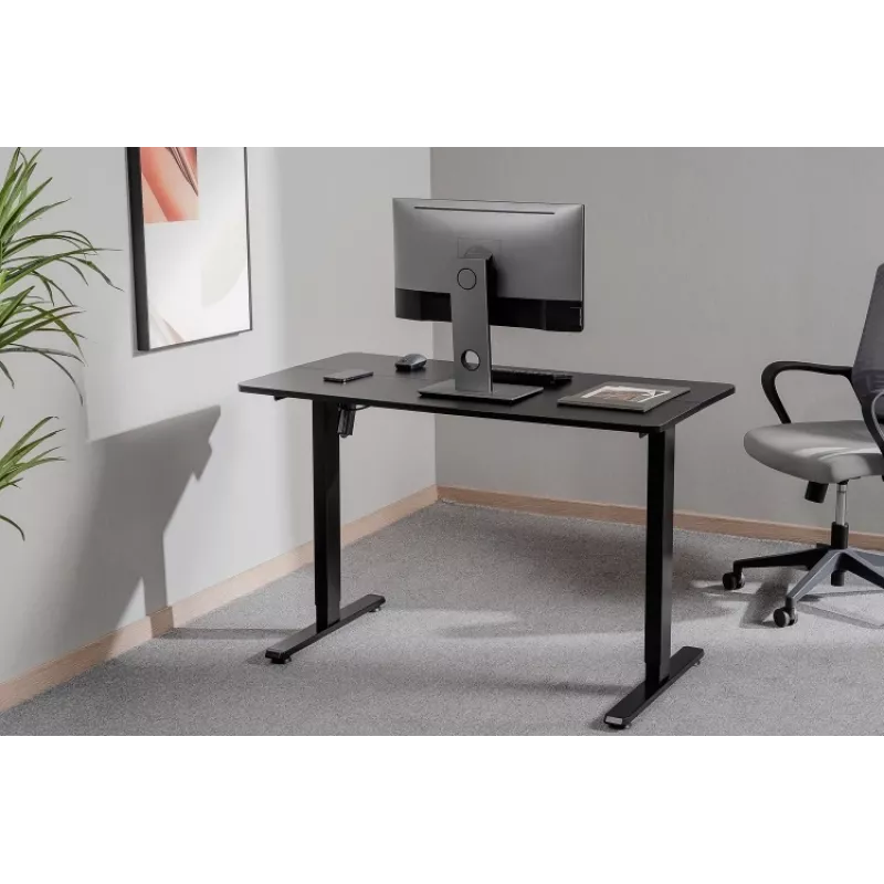 In hoogte verstelbaar bureau Up Up Frigg zwart