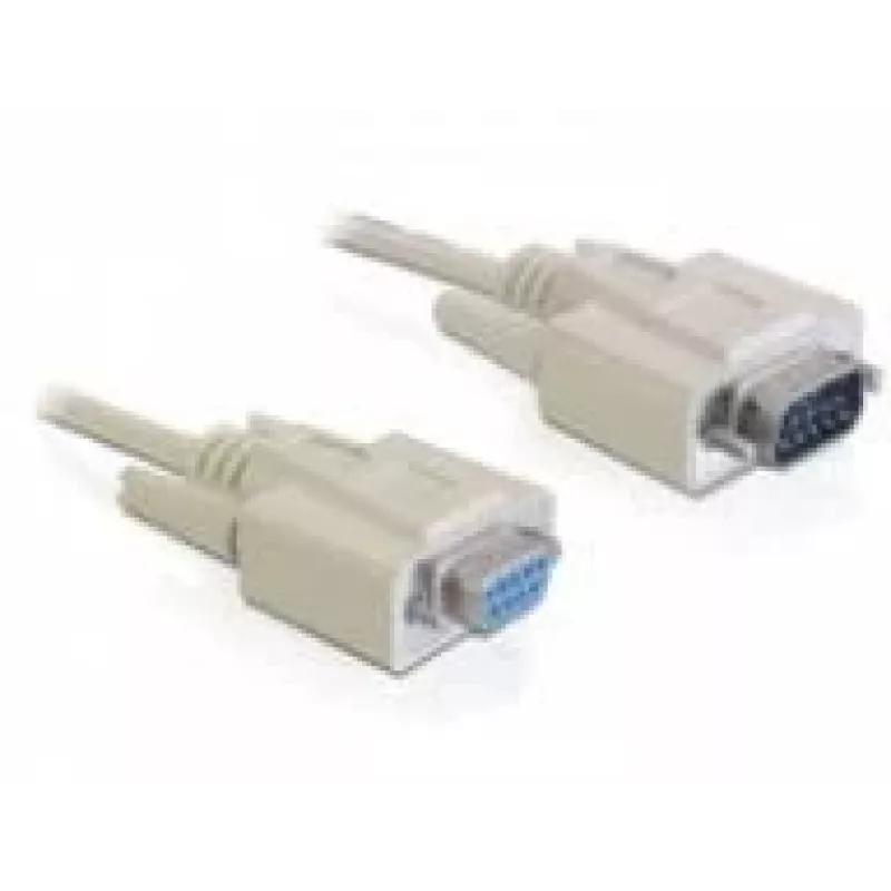 Seriële kabel DeLOCK RS-232 1m beige DB-9 82984