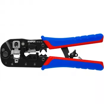 Knipex 97 51 13 kabelkrimptang zwart, blauw, rood