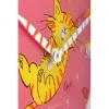 NeXtime klok 8810 Tickle My Tummy, Ø30 cm, wand, roze/meerkleurig