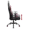 Subsonic SA5609-AC1 bureaustoel gepolsterde zitting gepolsterde rugleuning zwart rood