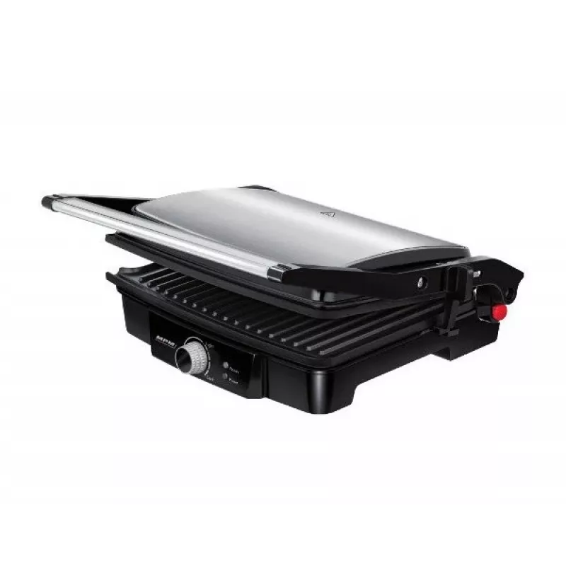 Contactgrill MPM MGR-09M - 2000 W, paninigrill, verstelbare bovenplaat