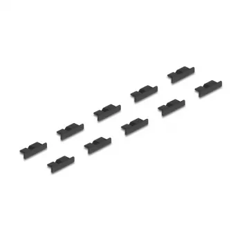 DeLOCK 64243 busafschermkap USB Micro-B zwart 10 stuks