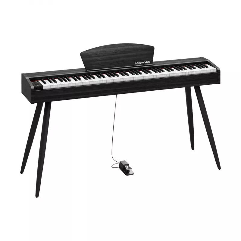 Digitale piano Kruger & Matz KMDP-45P-BK — matzwart oppervlak, gewogen toetsen