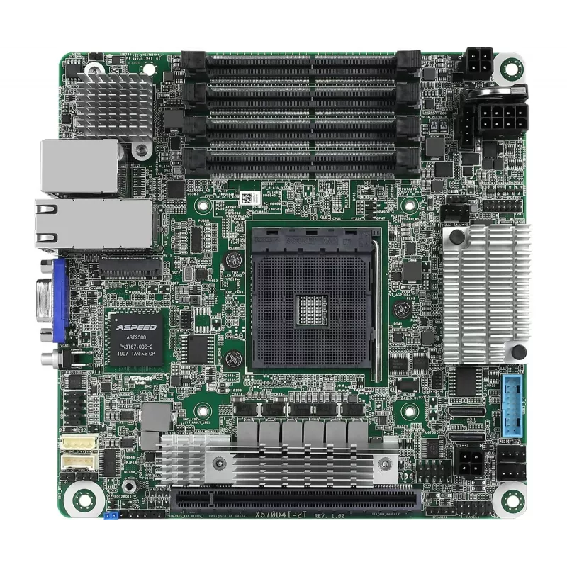 ASRock X570D4I-2T moederbord AMD X570 socket AM4 Mini ITX