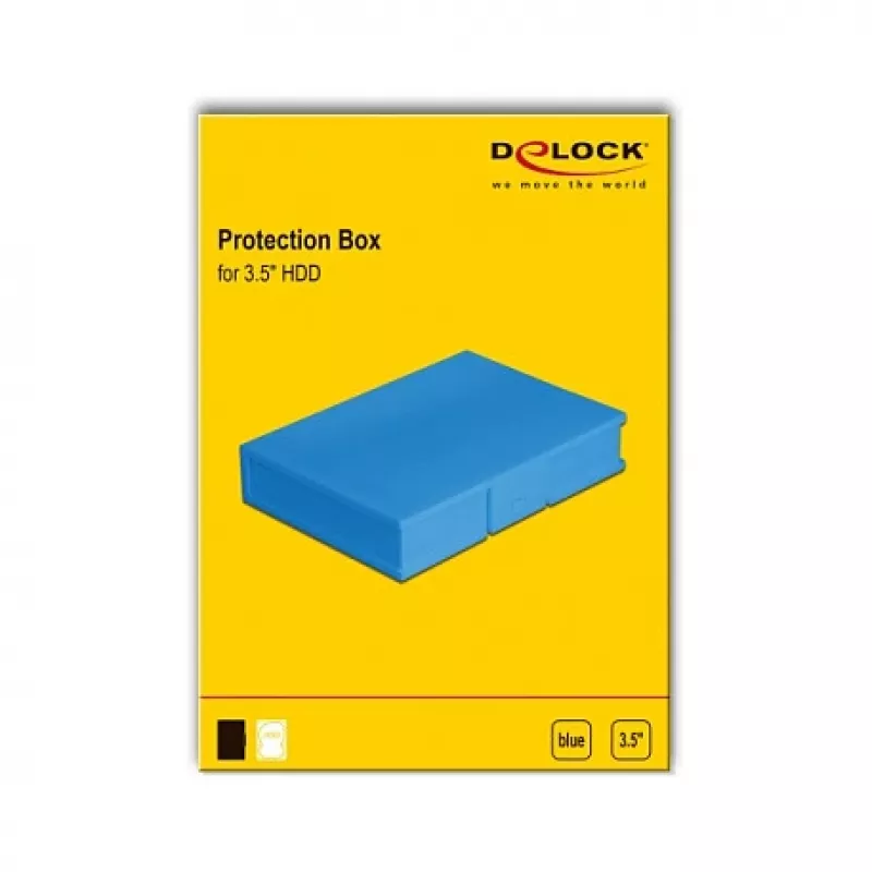 Beschermbox DeLOCK 18373 voor 3,5-inch harde schijf blauw