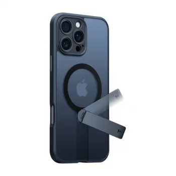 Torras Pstand Spin case voor iPhone 16 Pro Max (zwart)