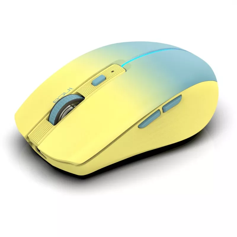 Cian Technology GmbH INCA Muis IWM-511RS Blt+Wrls RGB Basiskleur Geel