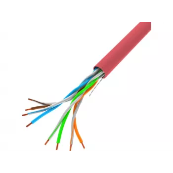 Netwerkkabel LANBERG LCU5-10CC-0305-R U/UTP Cat5e 305 m rood CCA PVC